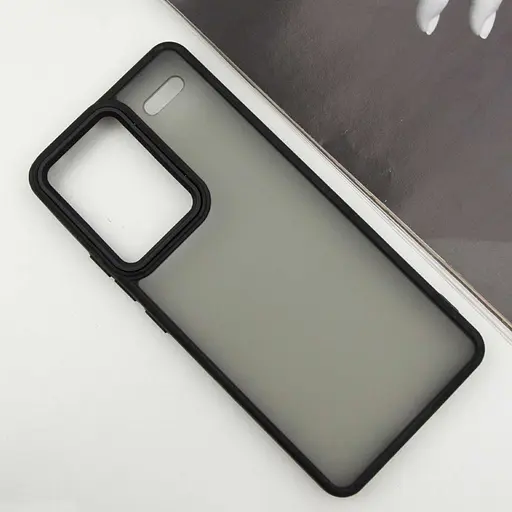 Чехол TPU/PCLyon Frosted для Xiaomi Redmi Note 13Pro+ Black - фото 2