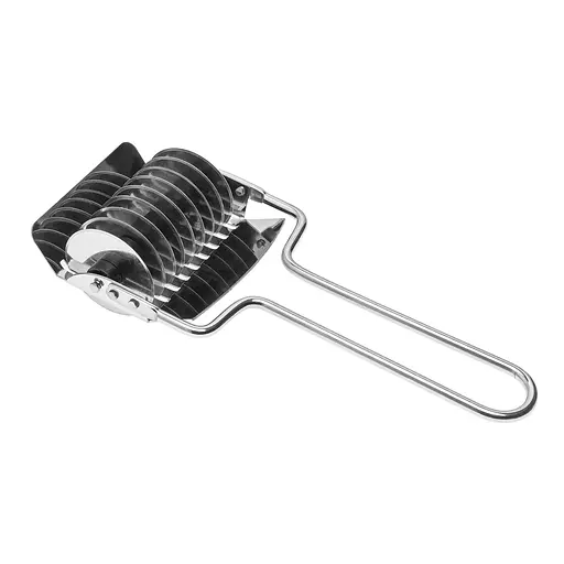 Нож резак для теста тесторезка лапшерезка для нарезки лапши, зелени из нержавеющей стали с ручкой, Kitchen Master 83608 - фото 4