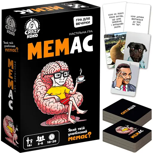 Настольная игра Vladi Toy развлекательная. Мемас (VT5903-12) - фото 2