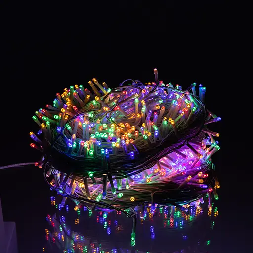 Новорічна гірлянда Різдвяна фея вулична GarlandoPro 100 м 1000 LED гірлянда на вулицю 8 режимів роботи білий провід Мультиколор CF1000L100MWML - фото 3