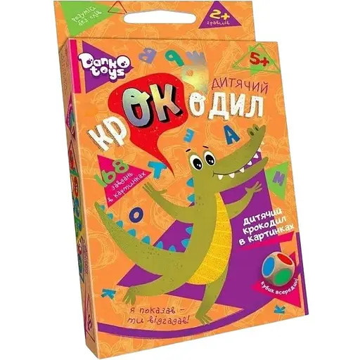 Настольная игра викторина Danko Toys Детский крокодил укр. (CROC-01-01U) (2000903505341) - фото 1