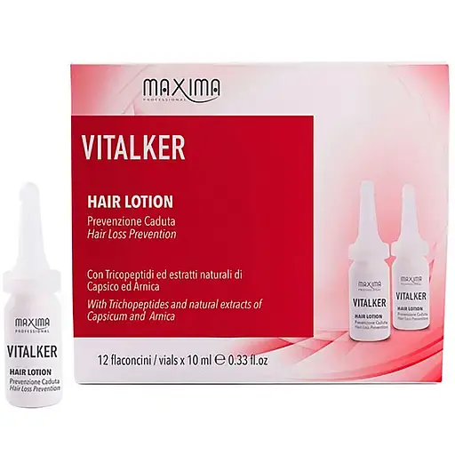 Лосьйон для волосся  Maxima Vitalker Hair Lotion Prev Caduta від випадіння 12 шт. x 10 мл - фото 1