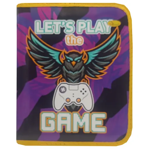 Папка для зошитів на блискавці "Lets play the GAME" Апельсин АП-1001-15 - фото 1