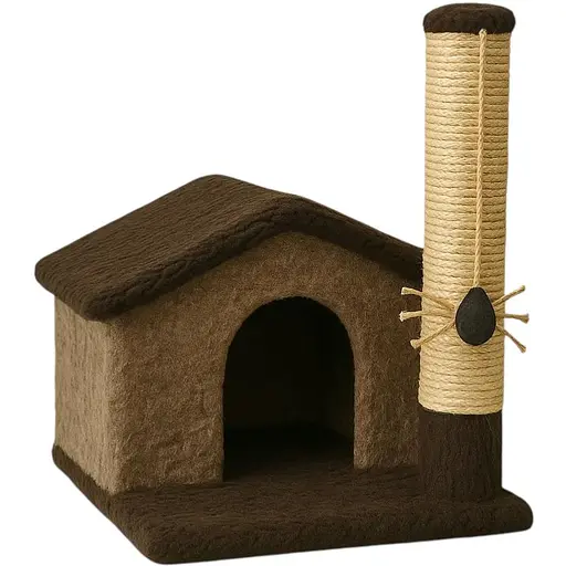 Дряпка Природа Шале 38х50х53 см сіро-беж [CD] - фото 1