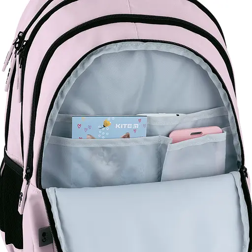 Рюкзак GoPack Teens 162L-2 Черно-розовый (GO26-162L-2) - фото 10