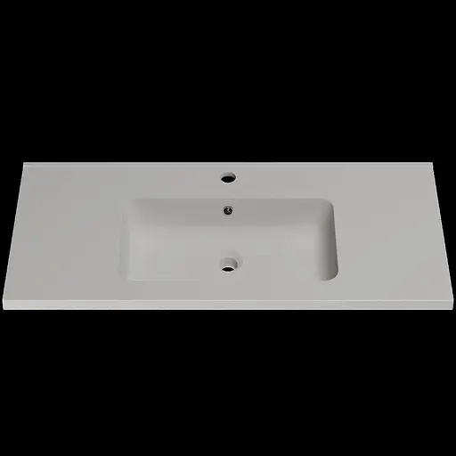 Раковина глянцева врізна Amidicon Rodeo 100 1000x450 з литого каменю RODEO_100_HL, Білий - фото 1