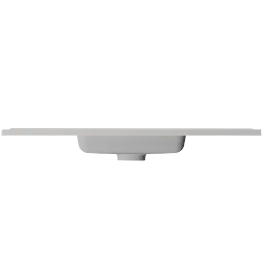 Раковина глянцевая врезная Amidicon Rodeo 120 1200x480 из литого камня RODEO_120_HL, Белый - фото 5