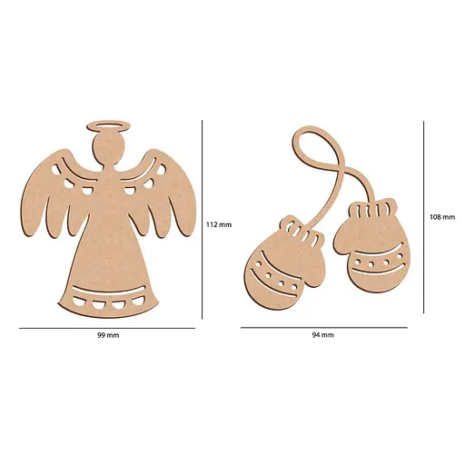 Набір ялинкових прикрас "Зимові атрибути" FDZ-533, 10 шт - фото 5