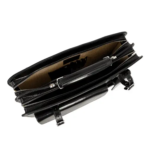 Кожаный мужской портфель Time Resistance 30.5х39.5х10 см sum0026024 - фото 6