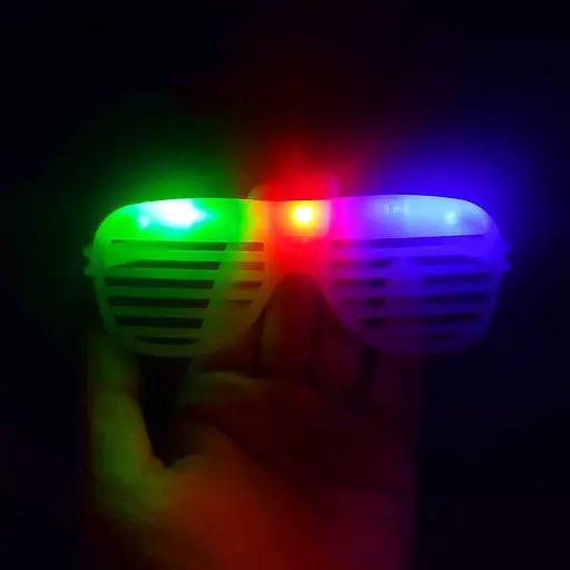 Окуляри для свят KO-02, з підсвічуванням, у пакеті Мікс - фото 2