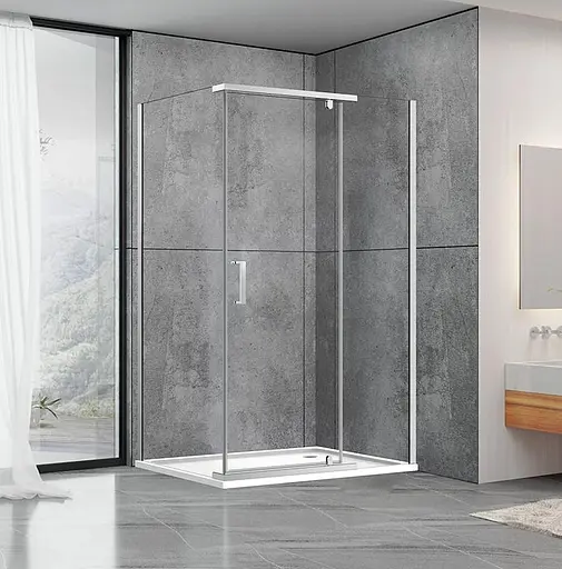 Душевая кабина Dusel А1106 1200x800x1900, Универсальная, прозрачная, хром, 120x80 - фото 1
