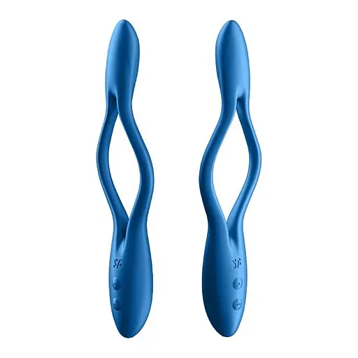 Вібратор Satisfyer Elastic Game 20 см блакитний - фото 6