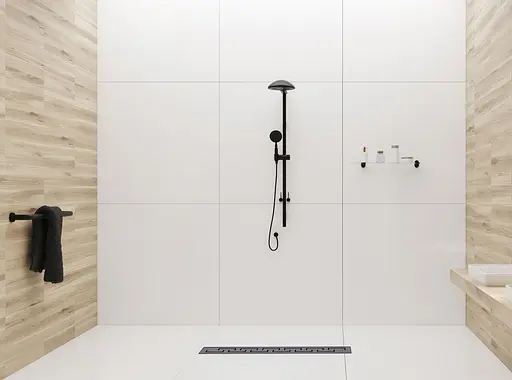 Душовий канал Rea Greek black mat T 90 см REA-G8003 - фото 12