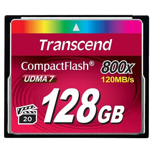 Карта памяти Transcend i 128GB CF 800X (TS128GCF800) - фото 1