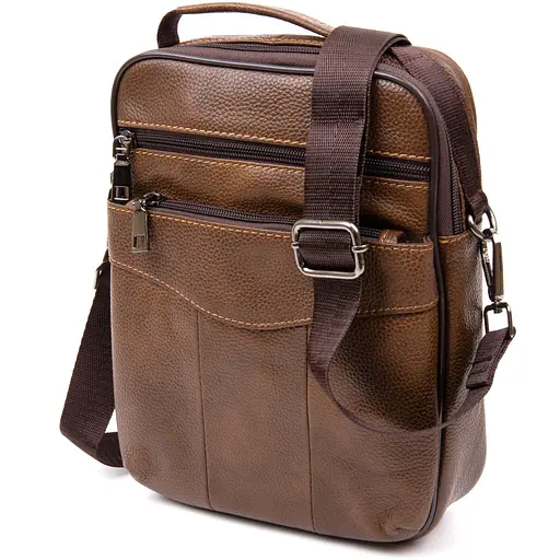 Чоловік шкіряний месенджер Vintage 20х25х5 см sum0013952 - фото 3