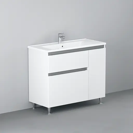 Тумба напольная AM.PM X-Joy 100 см правосторонняя с умывальником (M85-FSR10036-WC10036WG38) - фото 2