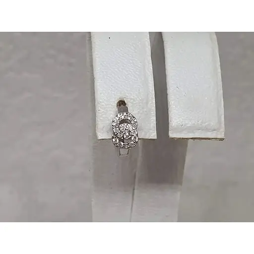 Срібна моносережка Vegas з фіанітами. 20100/1Р - фото 4