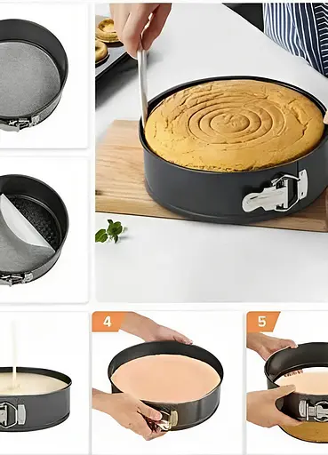 Набір роз'ємних тефлонових форм з шести предметів (18/20/22/24/26/28 см), A-plus 81476 - фото 3