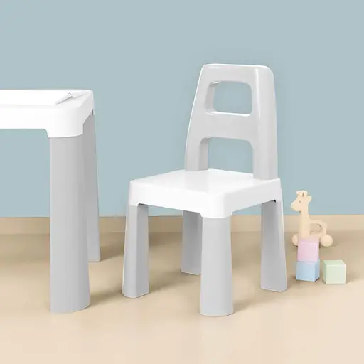 Дитячий стіл з двома стільцями ТехноК 0150TXK світло-сірий - фото 3