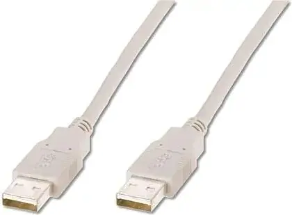 Кабель Atcom Usb 2.0 AM / AM male to male довжина 1.8 м білий пакет - фото 4
