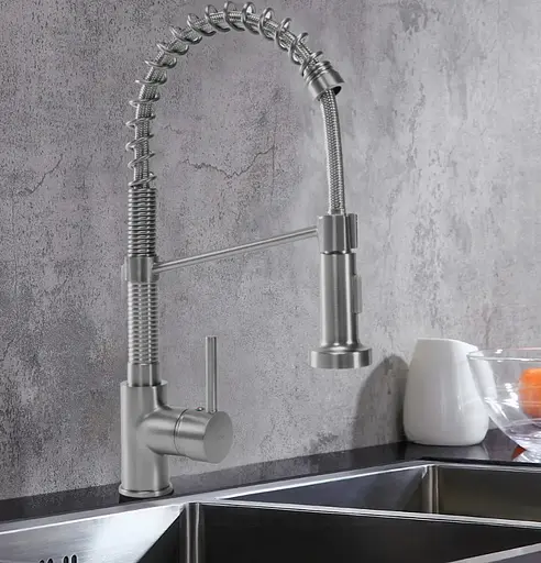 Змішувач для кухні Rea Spring nikiel brushed REA-B4806 Никель - фото 6