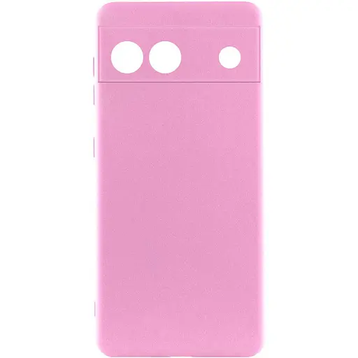 Чохол Silicone Cover Lakshmi Full Camera (A) для Google Pixel 6a Рожевий / Pink