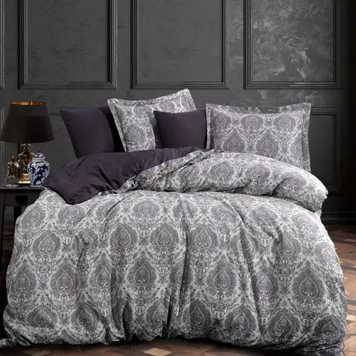 Комплект постільної білизни Dantela Vita Carolina Antracit Євро Різнобарвний 000230374