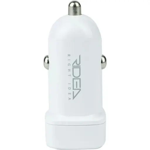 Автомобільний зарядний пристрій Ridea RCC-21212 Grand 12W USB - Type C 2.4 A White - фото 4