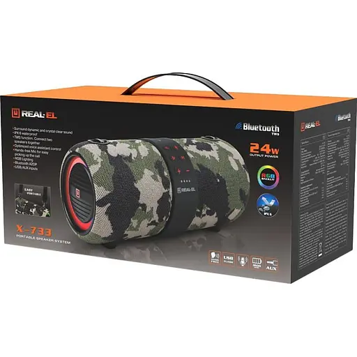 Портативна акустика Real-EL X-733 Camo (EL121600020) - фото 11
