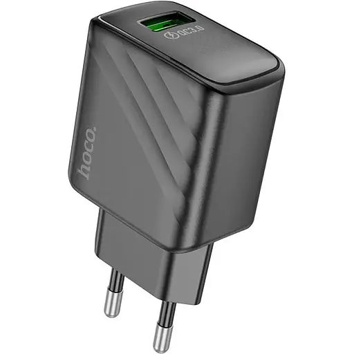 Сетевое зарядное устройство Hoco CS21A 1USB QC 18W Quick Charge 3.0 Black - фото 4