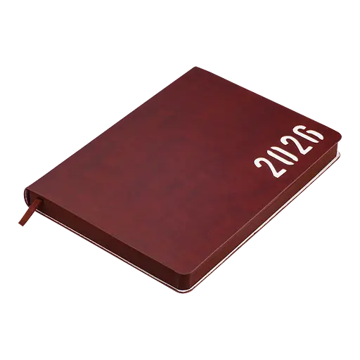 Щоденник датований Buromax Mind 2026 A5 штучна шкіра коричневий (BM.21152-25) - фото 2