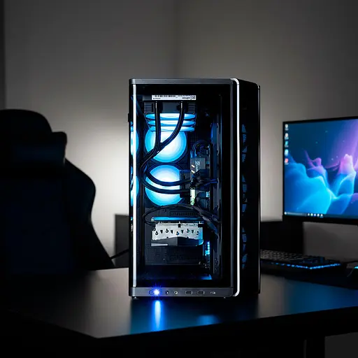 Zalman Корпус P60 без БР, 2xUSB3.0, 1x Type C, 3x120мм ARGB Reverse, 2x120мм ARGB, VGA 435мм, LCS ready, Curved Tempered Glass, Dual Chamber, ATX, чорний - фото 3