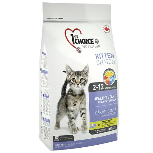Сухой корм для котят 1st Choice Kitten Healthy Start со вкусом курицы 10 кг (65672290906) - фото 1