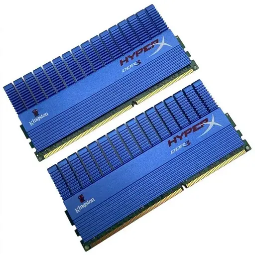 Оперативна пам'ять Kingston DDR3 (4GBx2) 1600Mhz CL9 KHX1600C9D3T1K2/8G Intel® XMP Б/В
