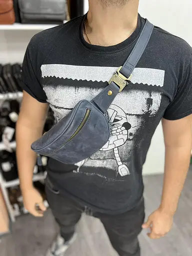 Шкіряна чоловіча сумка Newery 13х26х7 см sum0023824 - фото 3