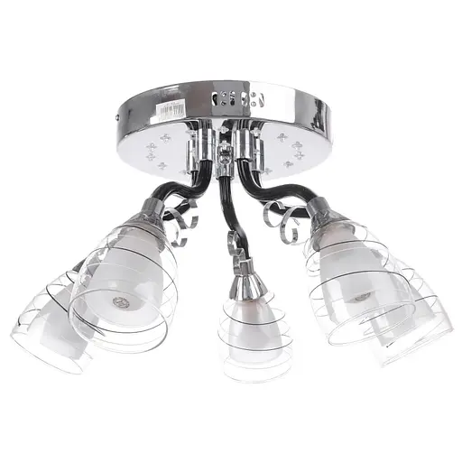 Люстра потолочная Brille с подсветкой LED E14 40W CH (LK-512S/5)