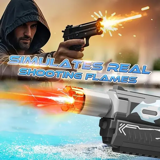 Электрический водяной пистолет для брызг для взрослых и детей с большим радиусом действия до 26 футов - фото 3