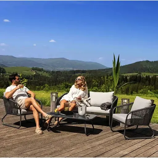 Комплект садових меблів Di Volio Paso сірий - фото 3