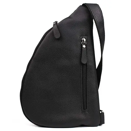 Кожаная сумка слинг Tiding 23х38х9 см sum0025598 - фото 2