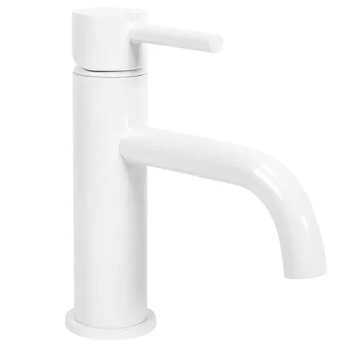 Смеситель для умывальника Rea Lungo низкий white REA-B4401 Белый - фото 1