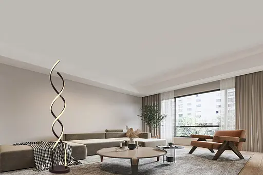 Торшер светодиодный LDD1002 BK, Черный