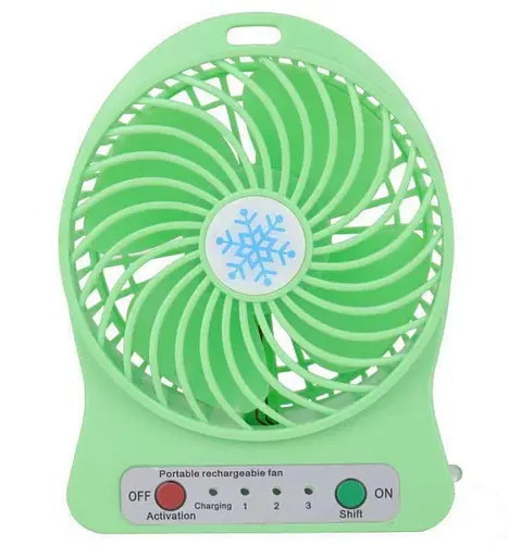 Портативный вентилятор на аккумуляторе Portable Mini Fan WX-6501 аккумуляторный мини вентилятор USB - фото 4