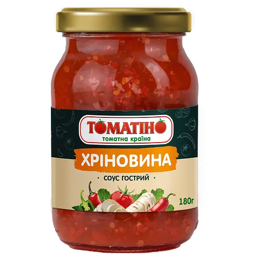 Соус Томатіно с томатами и чесноком Хреновина 180 г