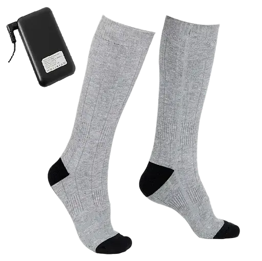 Шкарпетки з підігрівом ZBHSWZ04 з блоком живлення 4000mAh 38-44р. (Сірі)
