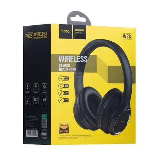 Навушники Bluetooth Hoco W28 Black - фото 3