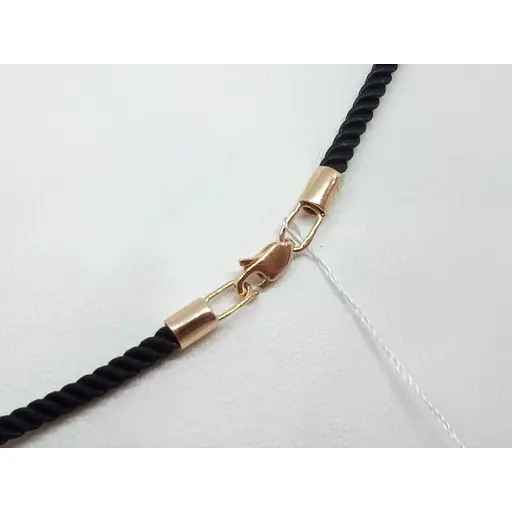 Ювелірний шовковий шнурок Імперія золота з золотими вставками. ПК100И 55 - фото 2