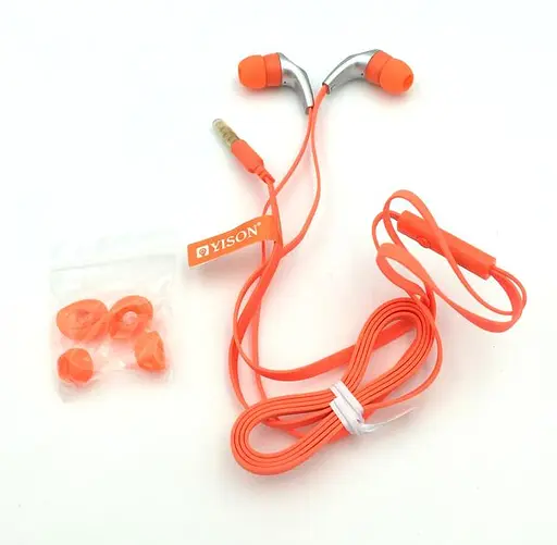 Провідні вакуумні навушники Yison CX330, 3.5mm, 1.2m, orange - фото 3