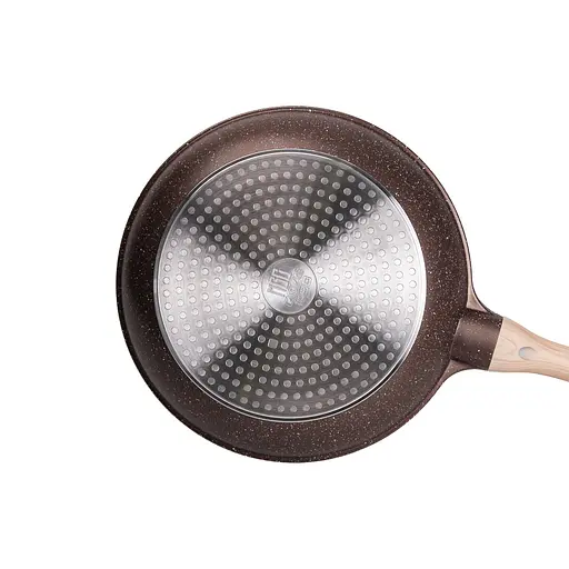 Набор универсальных сковородок ⌀ 20/24/28 см MGC алюминиевый с антипригарным покрытием 1,2/2/3 л. - фото 4