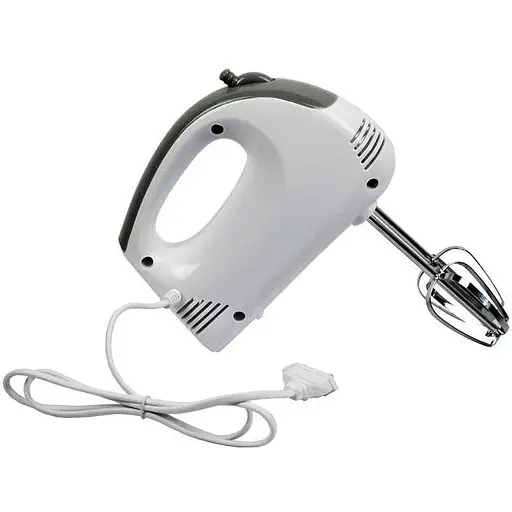 Електричний ручний міксер Grunhelm GRM610 5 режимів швидкості Білий 200 Вт - фото 2