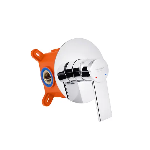 Набір гігієнічного душу прихованого монтажу Kroner KRP Basis - C080SB CV024298, Хром - фото 7